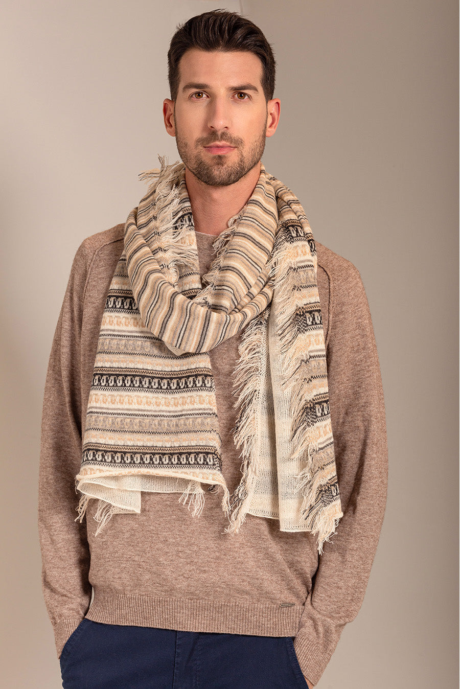 Pluma Scarf Baby Alpaca Color Natural
