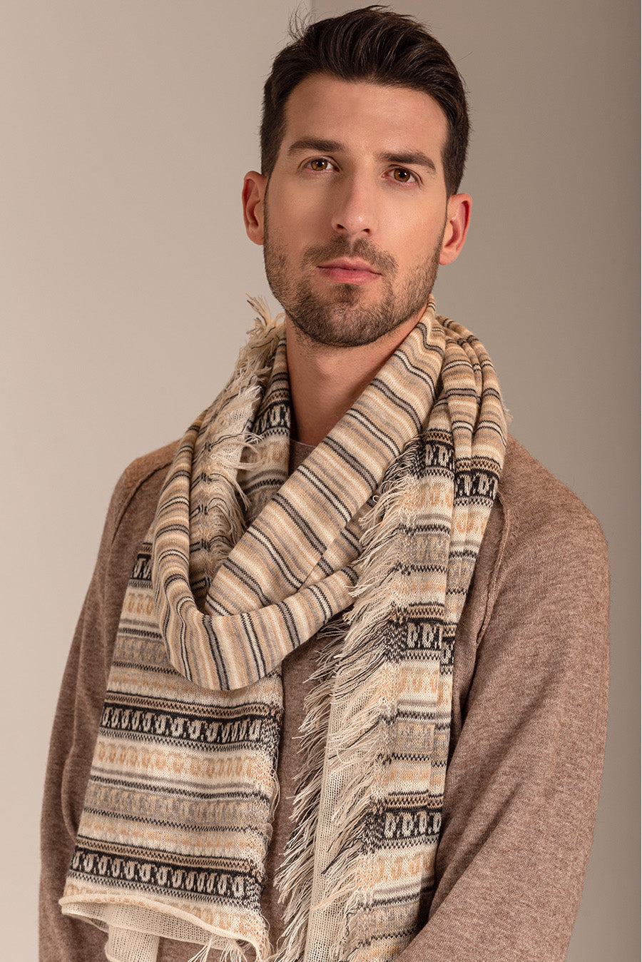 Pluma Scarf Baby Alpaca Color Natural