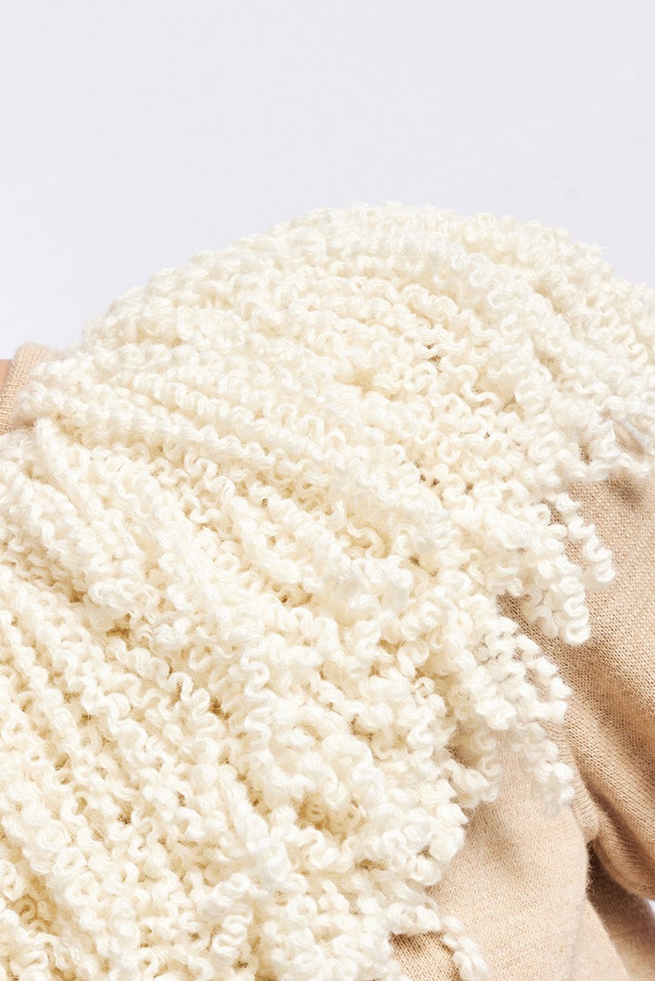 Would Scarf Baby Alpaca Color Ecru