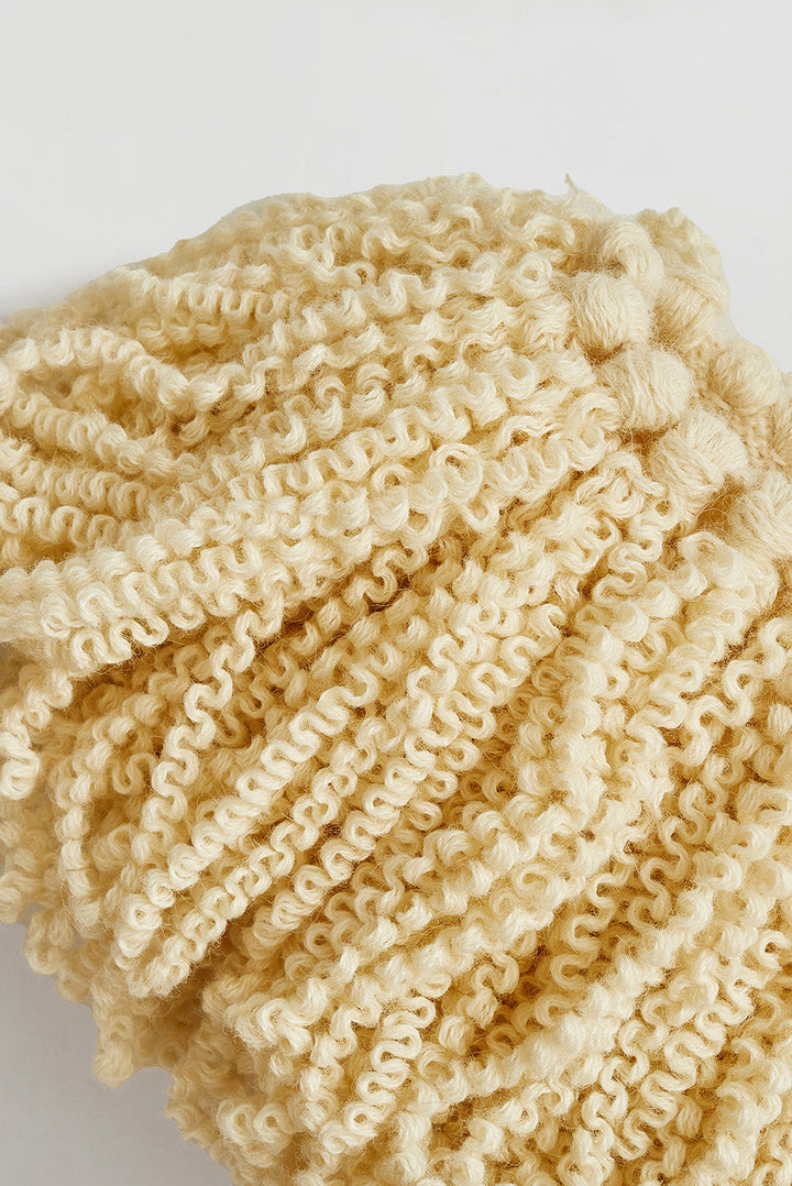 Would Scarf Baby Alpaca Color Ecru