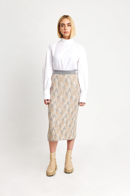 Falda de bienvenida Baby Alpaca Color Nuage