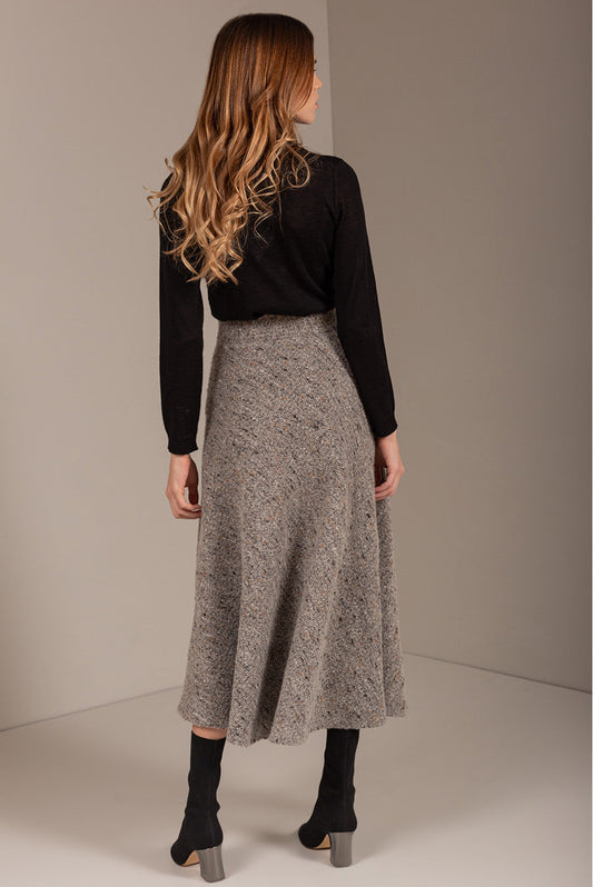 Falda Uliana Baby Alpaca Color Gris