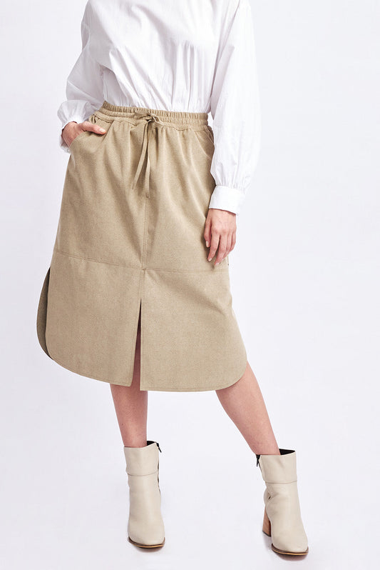 Falda Winka Poliéster Color Melangebeige