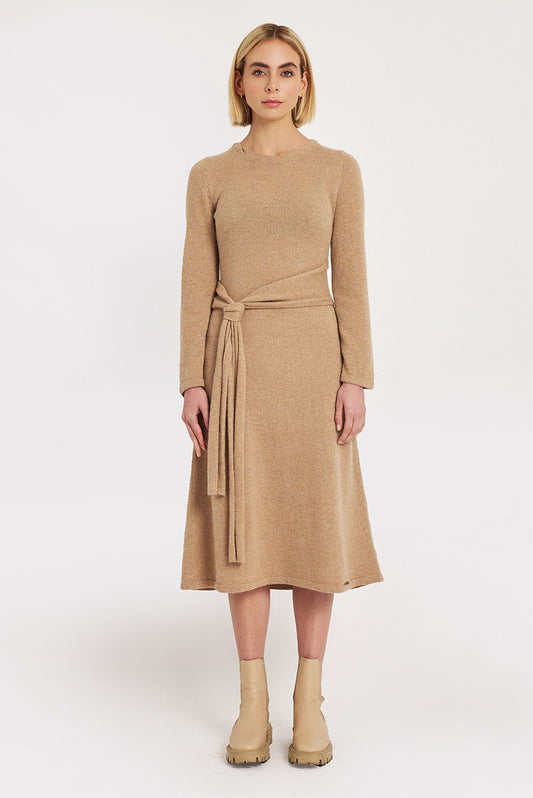 Vestido Winona Baby Alpaca Color Chanterelle