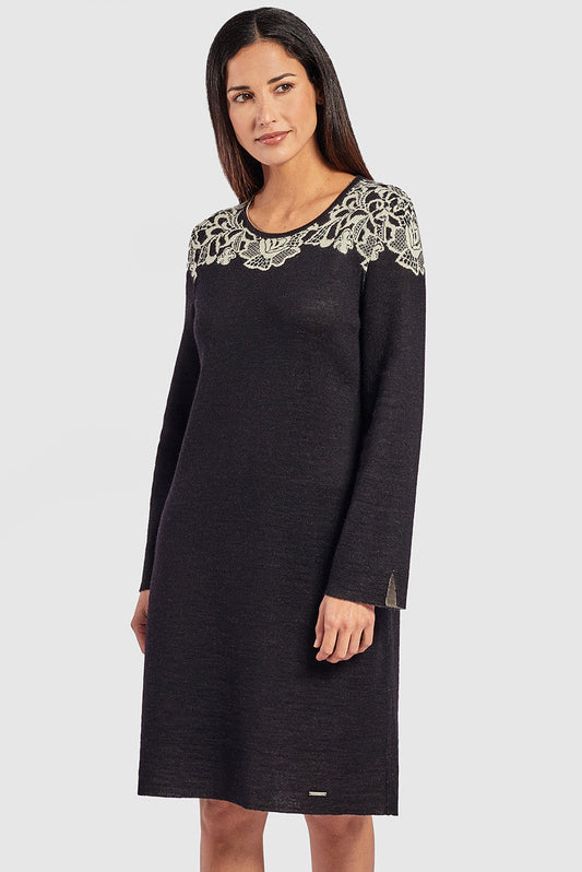 Vestido Wanda Baby Alpaca Color B&amp;N