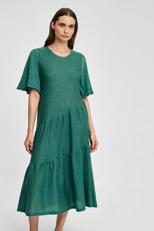 Vestido Onda Baby Alpaca Color Verde