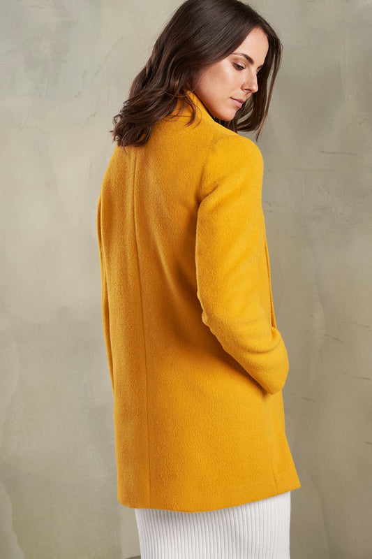 Abrigo Corto Swing Baby Alpaca Color Amarillo