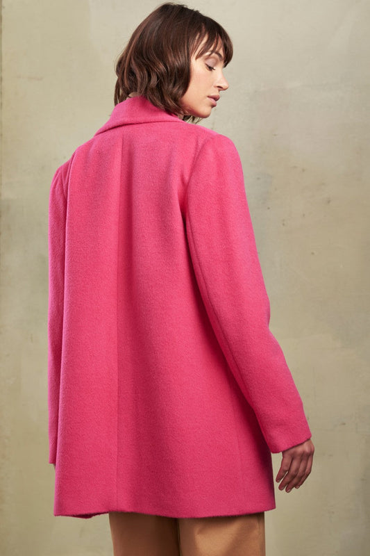 Abrigo Corto Swing Baby Alpaca Color Rosa