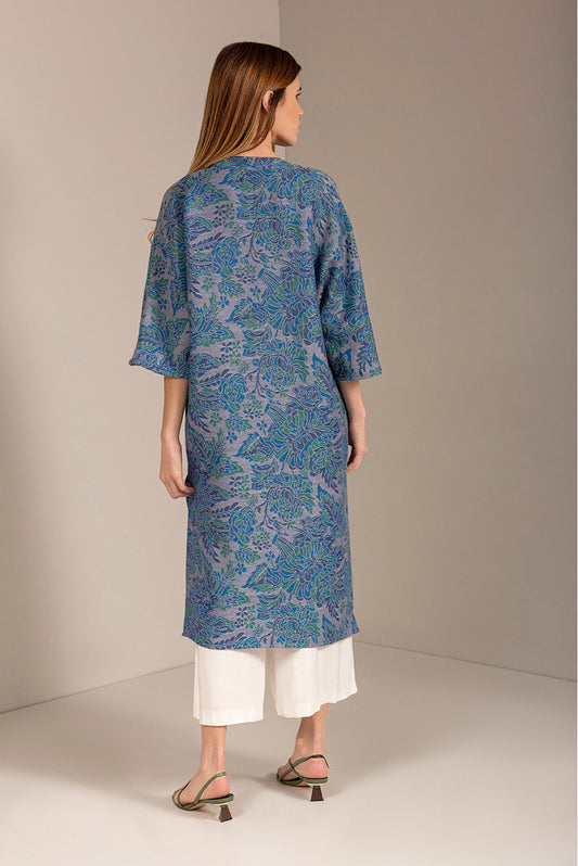 Kimono Udovic Baby Alpaca Color Azul