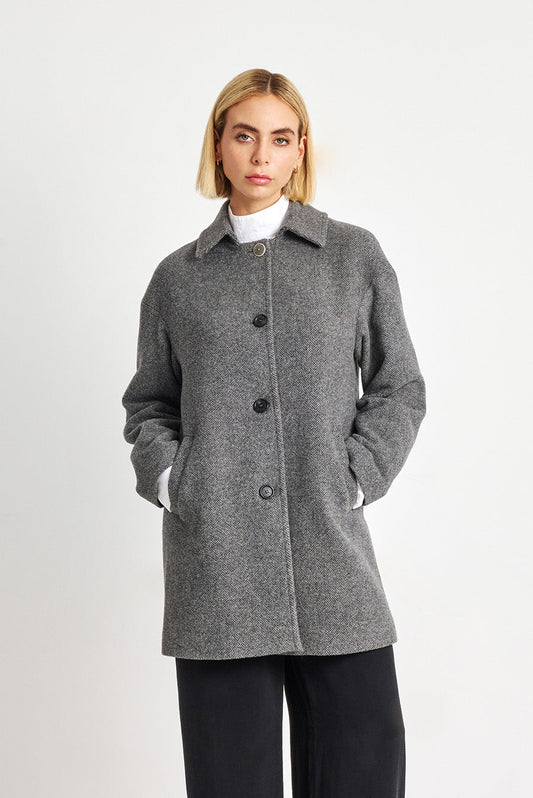 Abrigo Windy Baby Alpaca Color Gris