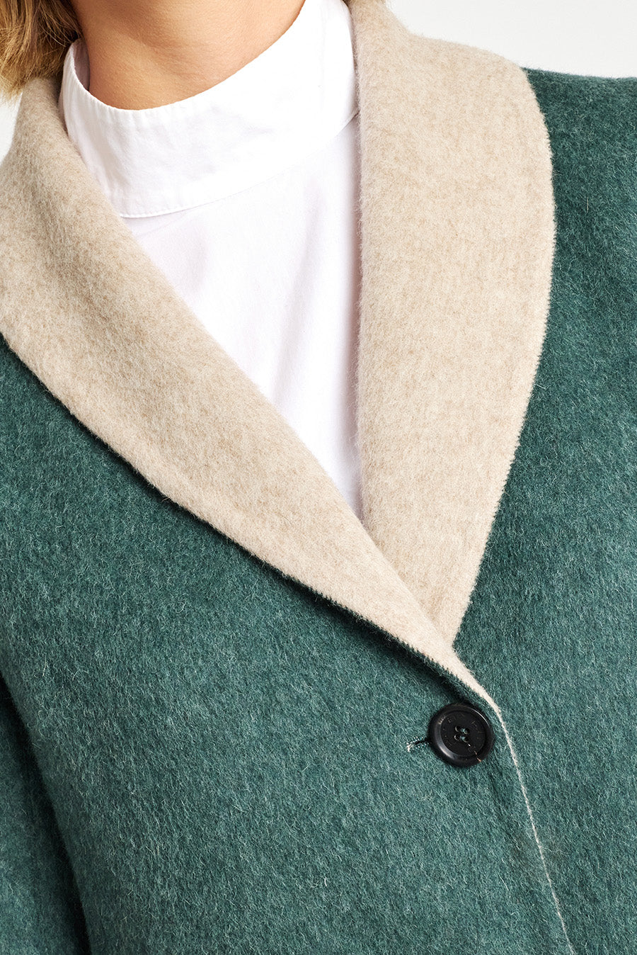 Willianne Coat Baby Alpaca Color Bosque