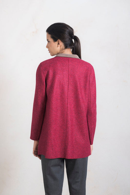 Abrigo Runaway de Alpaca y Lana Color Venezia
