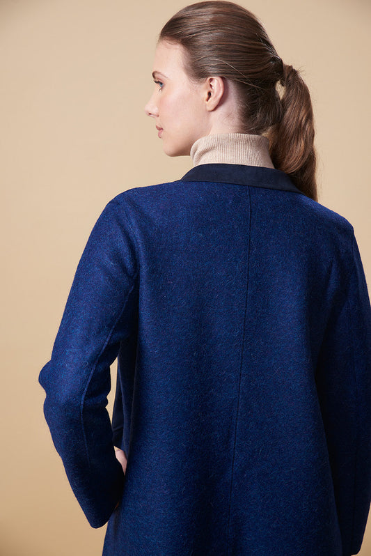 Abrigo Runaway de Alpaca y Lana Color Astral