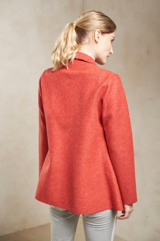 Abrigo Sixtine Alpaca &amp; Lana Color Ciclamen