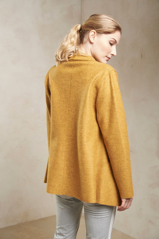 Abrigo Sixtine de Alpaca y Lana Color Senape