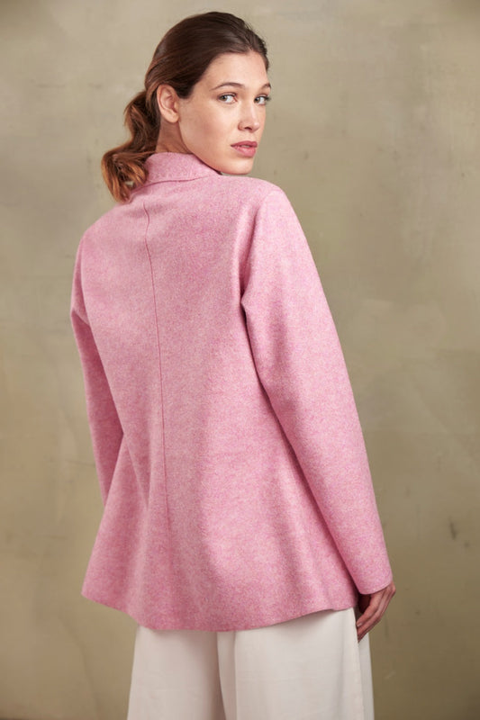 Abrigo Sixtine de alpaca y lana color caramelo