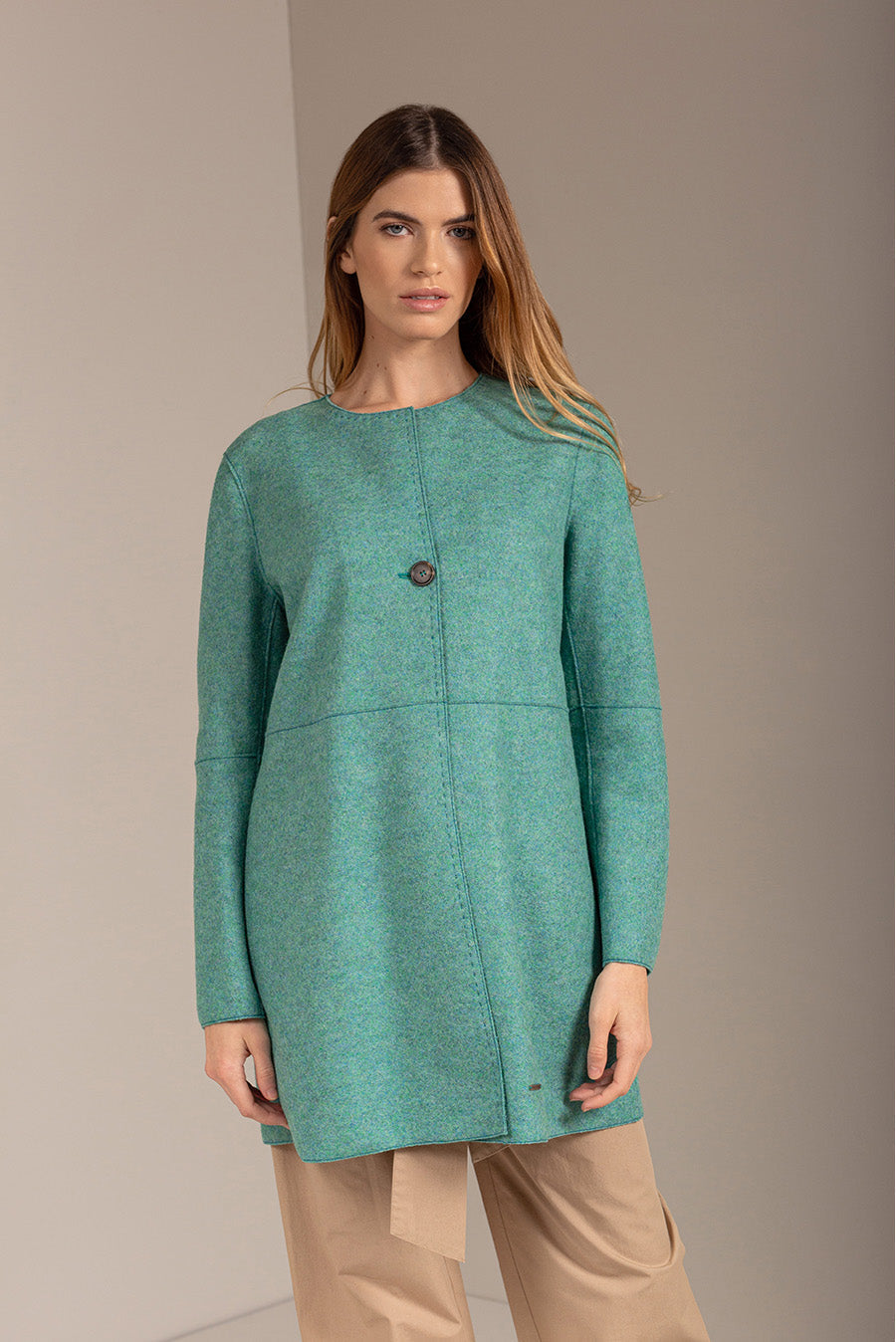 Usuel Coat Alpaca & Wool Color Arrecife