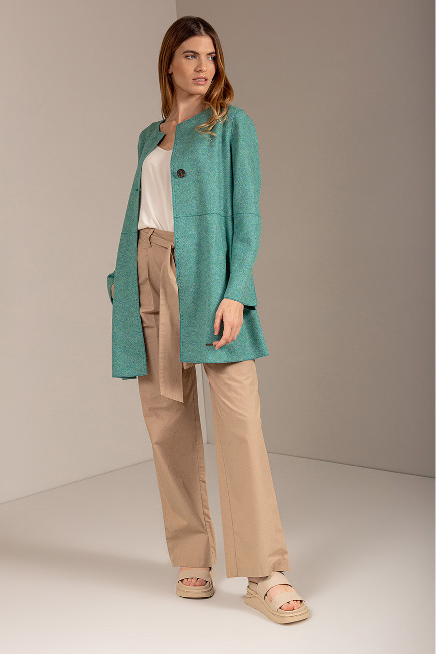 Usuel Coat Alpaca & Wool Color Arrecife