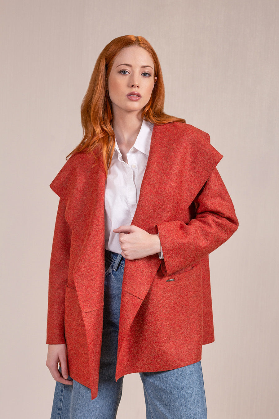 Vuelve Coat Alpaca & Wool Color Secoya