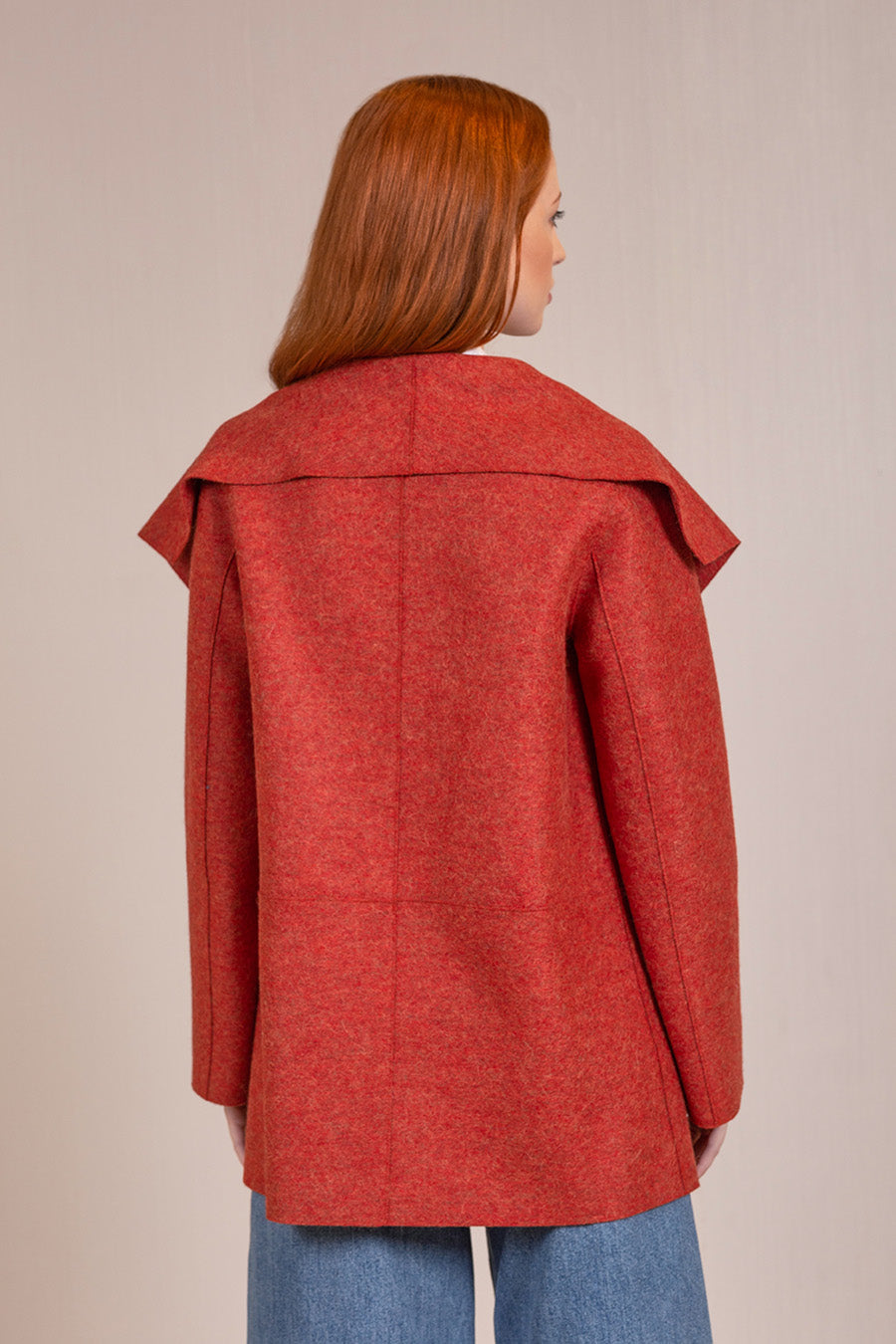 Vuelve Coat Alpaca & Wool Color Secoya