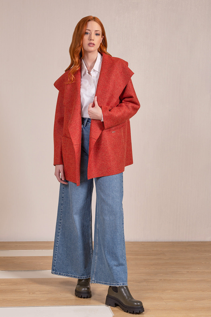 Vuelve Coat Alpaca & Wool Color Secoya