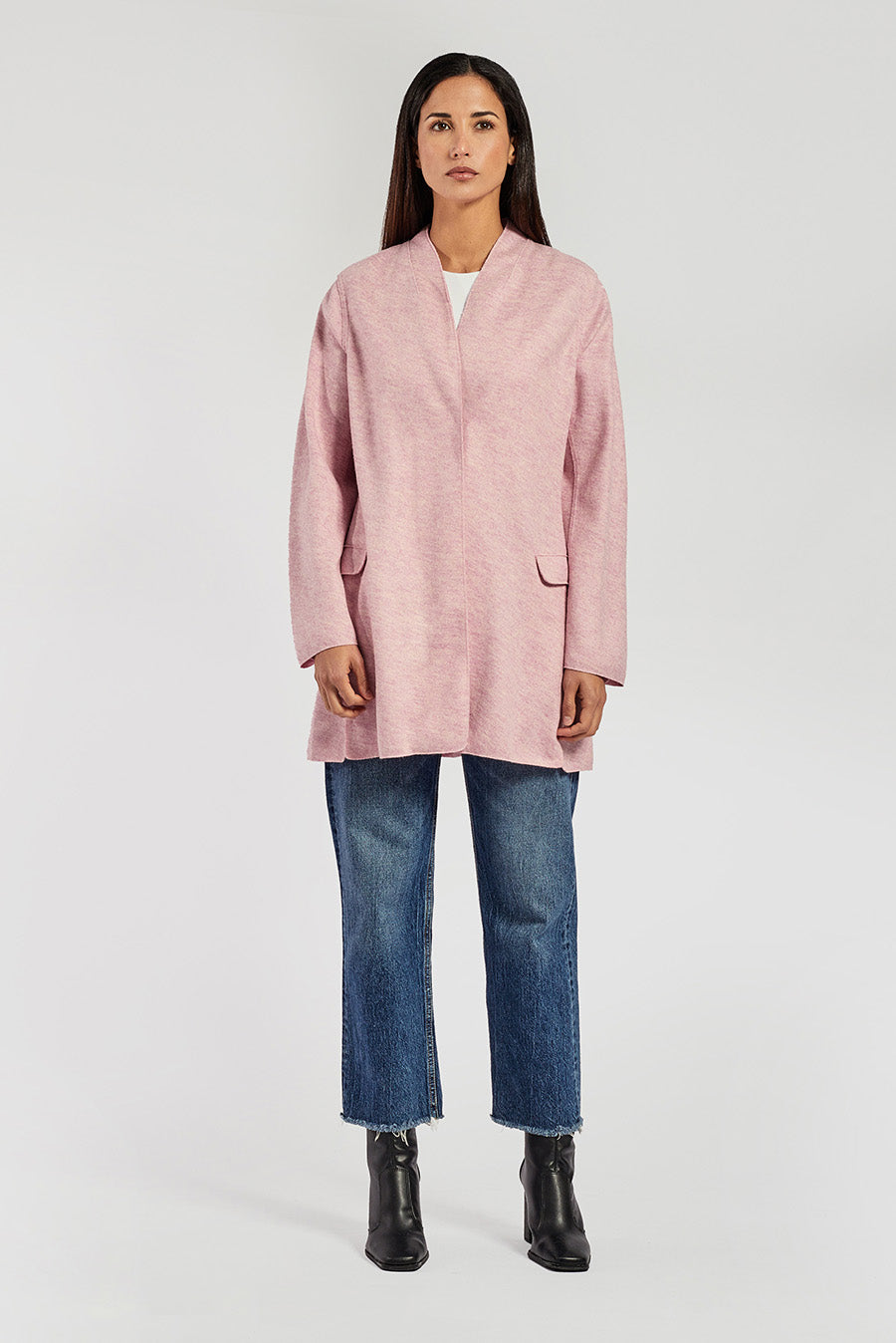 Veramaria Coat Alpaca Color Mosqueta