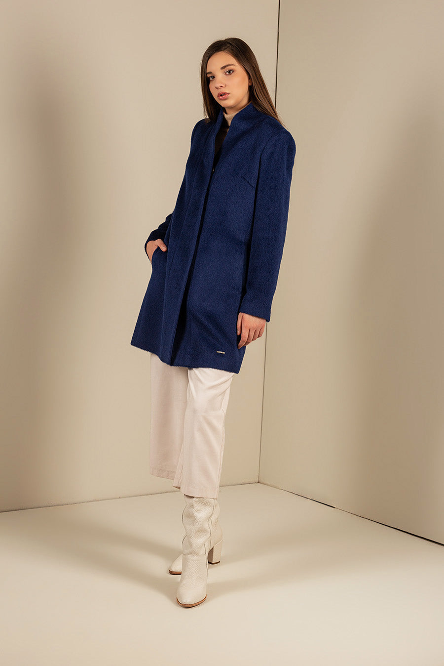Usted Coat Baby Alpaca Suri Color Universo