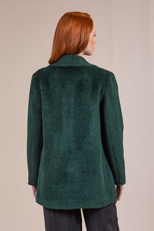 Abrigo Voila Alpaca Suri Color Picea