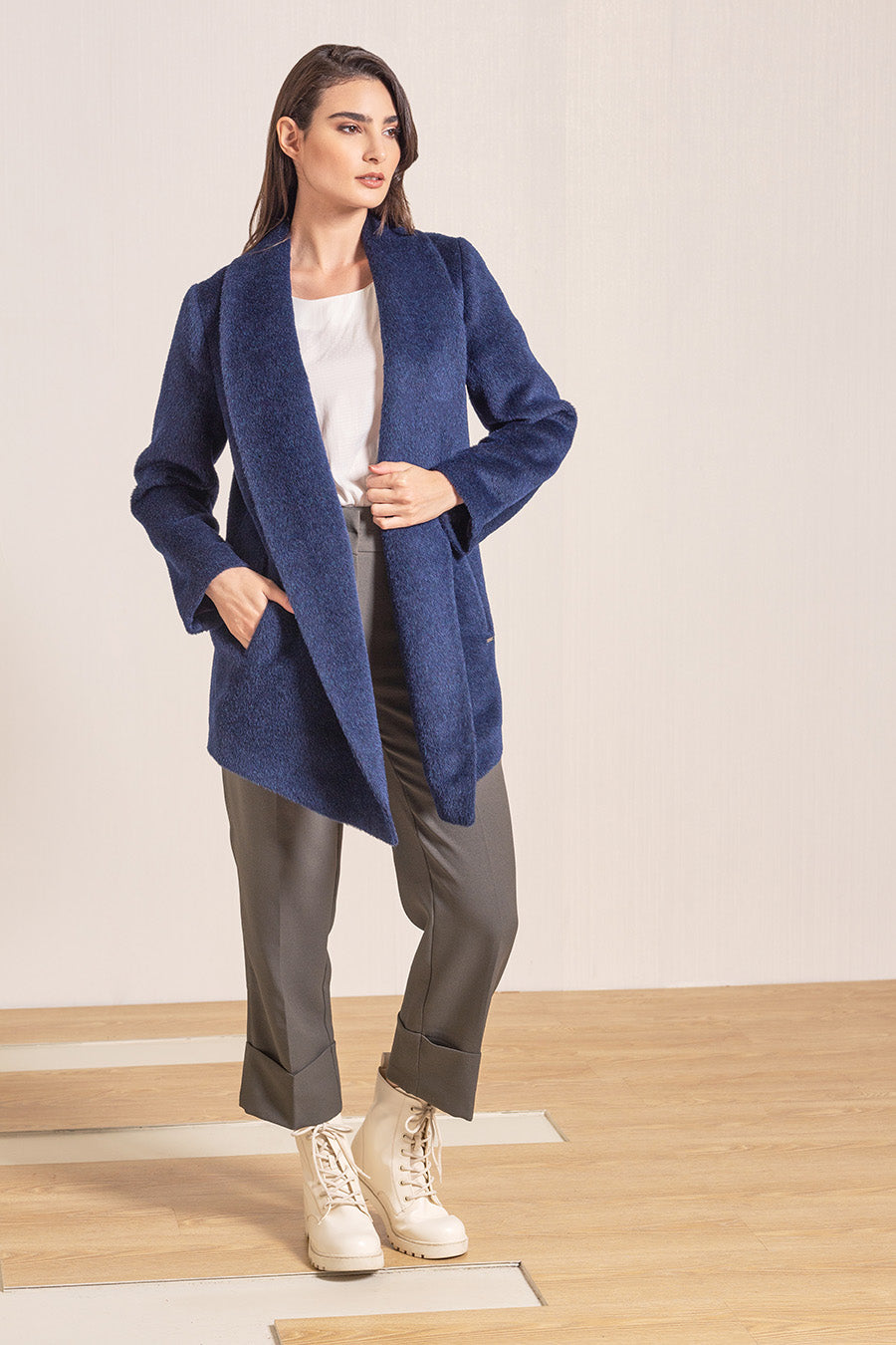 Voila Coat Alpaca Suri Color Astral