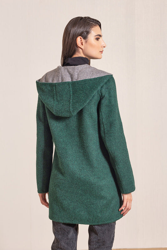 Abrigo Anastasia Baby Alpaca y Lana Color Spruce&amp;Bentley