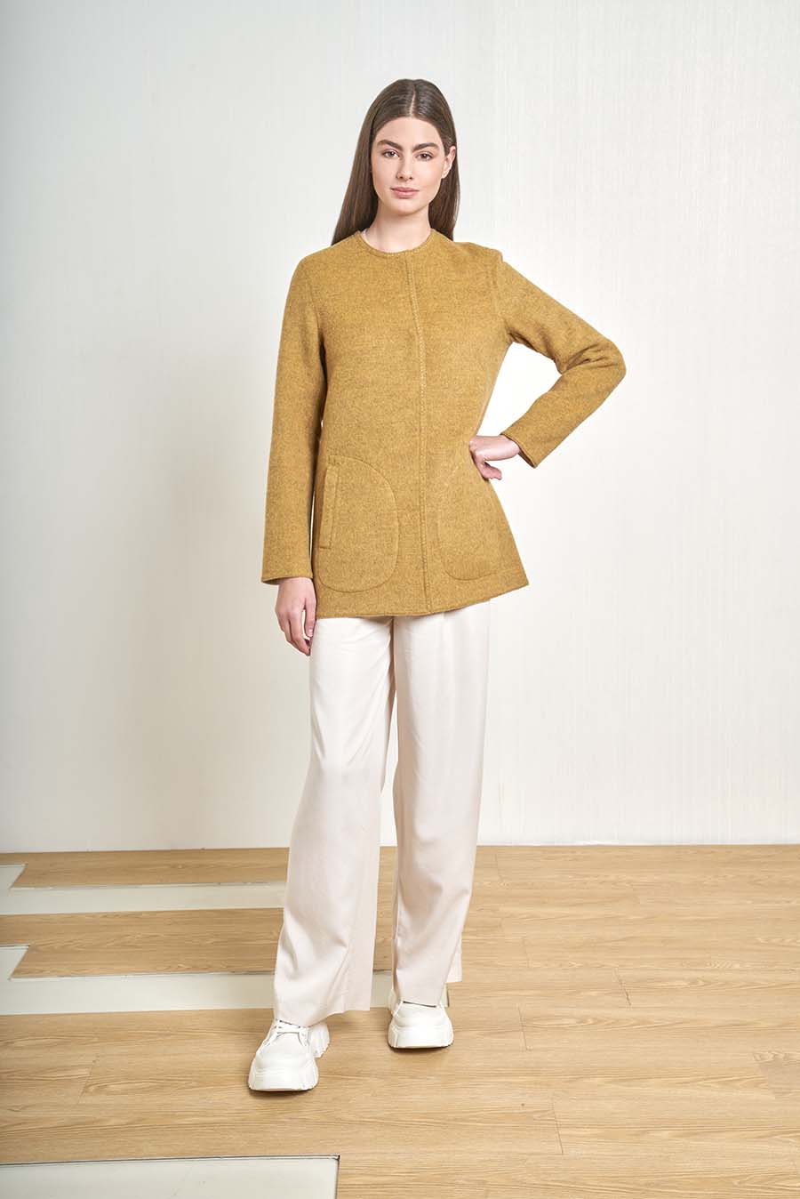 Volvera Coat Baby Alpaca & Wool Color Cream