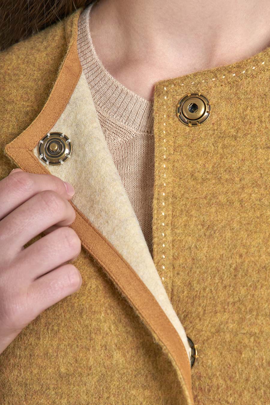 Volvera Coat Baby Alpaca & Wool Color Cream