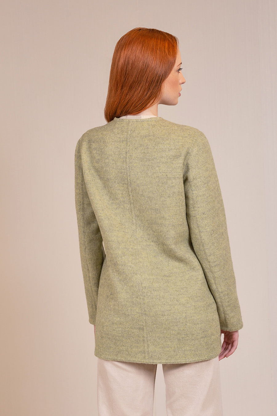 Volvera Coat Baby Alpaca & Wool Color Ecru