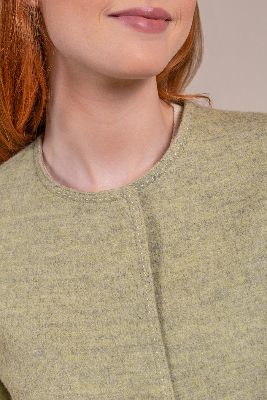 Volvera Coat Baby Alpaca & Wool Color Ecru