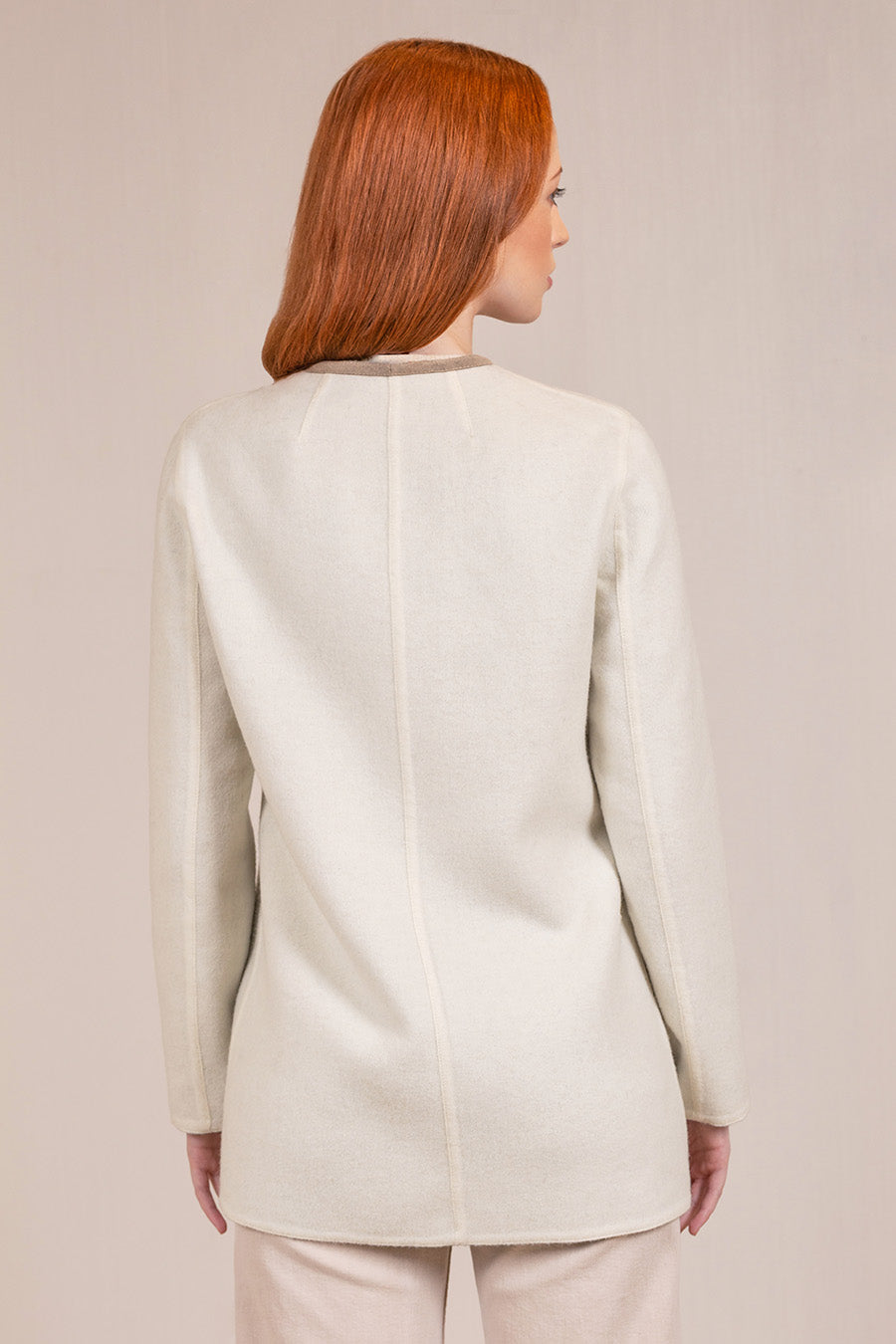 Volvera Coat Baby Alpaca & Wool Color Ecru