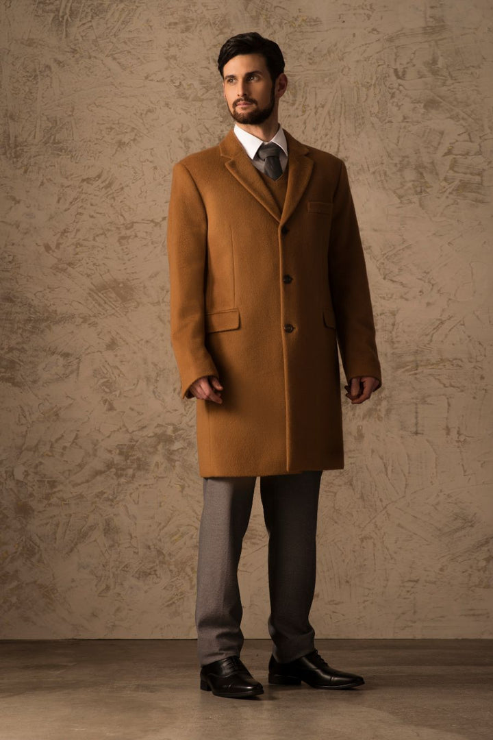 Abrigo Boris Vicuña Color Camel