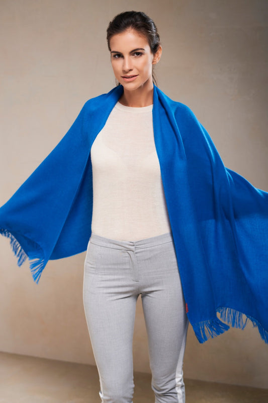 Chal Aurora Baby Alpaca Color Azul