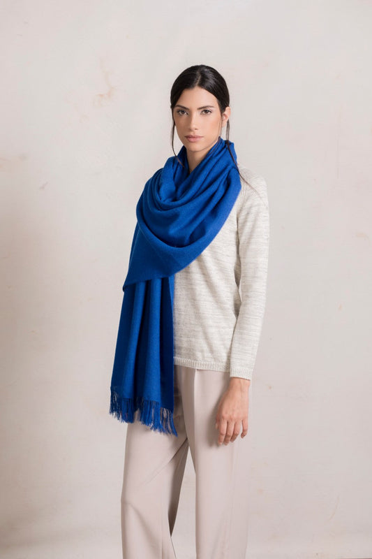 Chal Aurora Baby Alpaca Color Azul