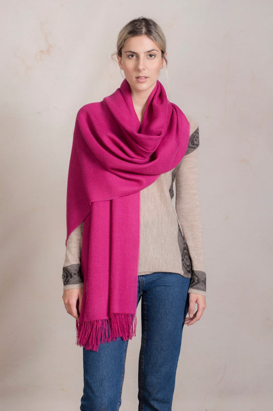 Chal Aurora Baby Alpaca Color Fucsia