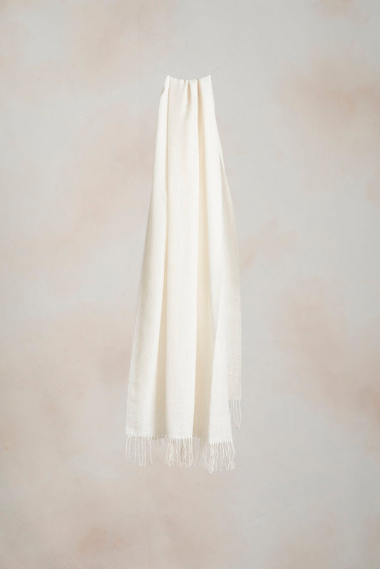 Mantón Japonés Baby Alpaca Color Crudo