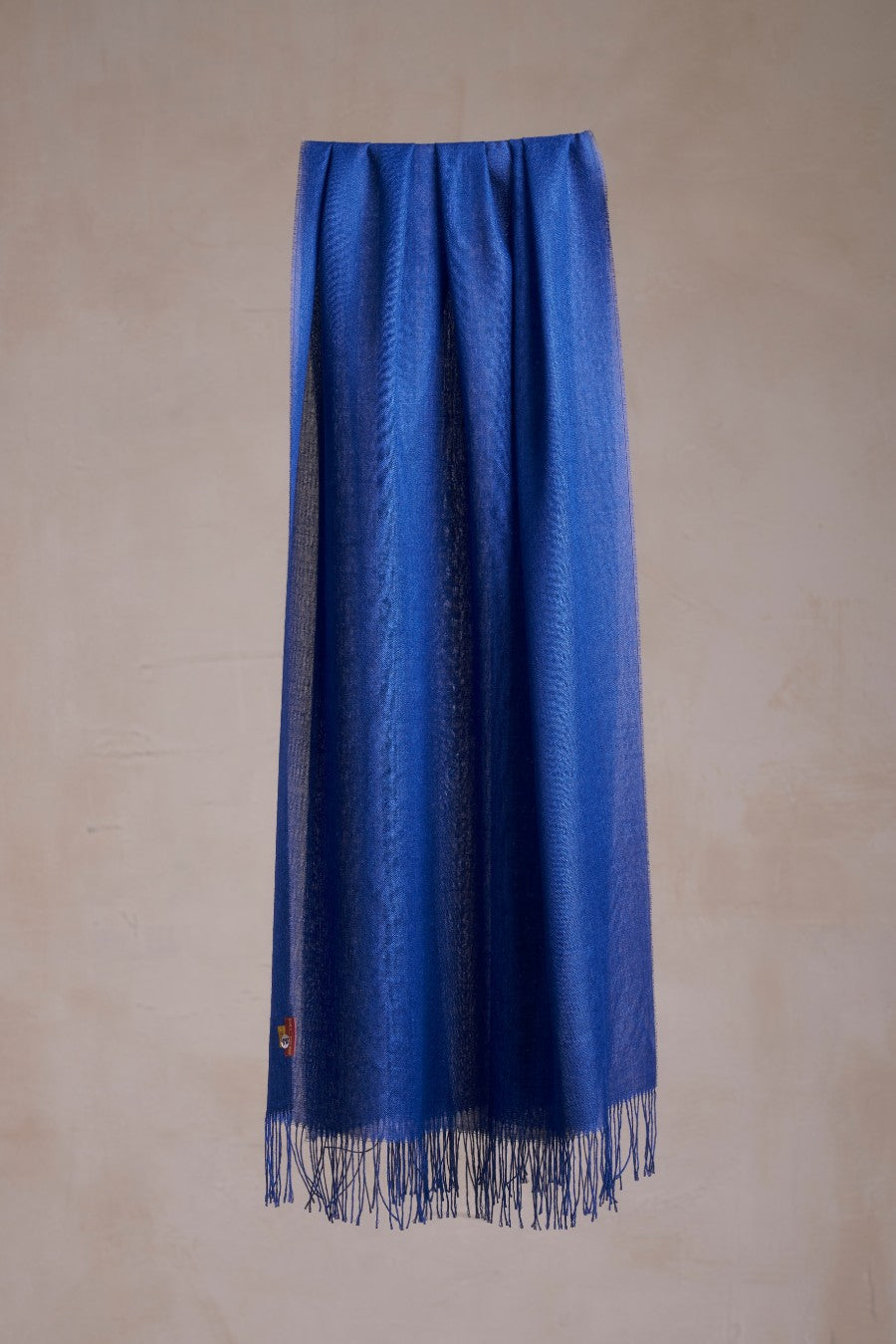 Japones Shawl Baby Alpaca Color Blue