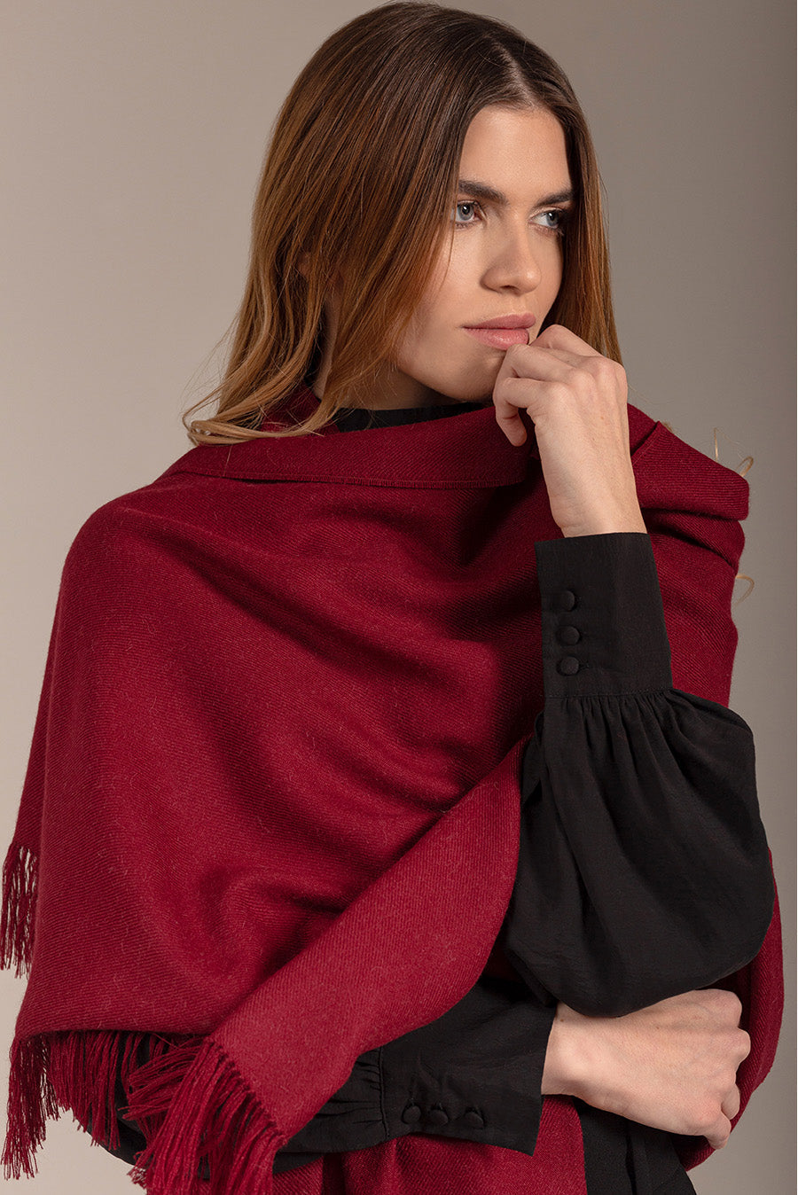 Jee Shawl Royal Alpaca Color Russet