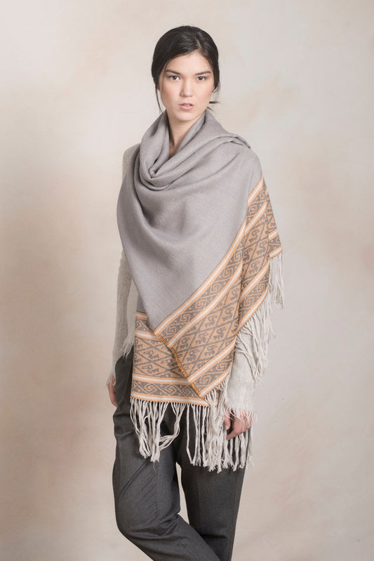 Chancay - 11 Chales Baby Alpaca Color Celeste
