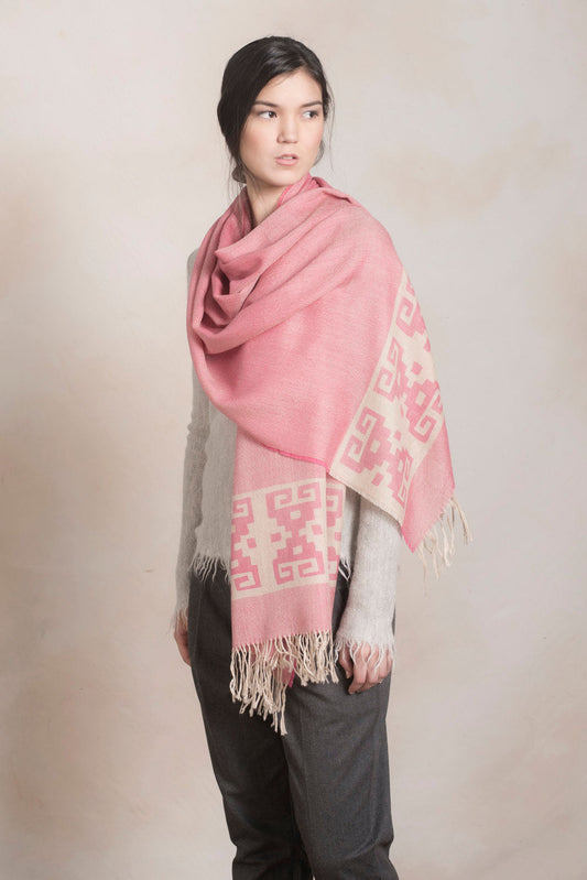 Chancay - 13 Chales Baby Alpaca Color Rosa