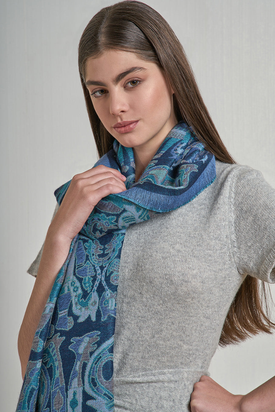 Nazca - 11 Chal Baby Alpaca Color Azul