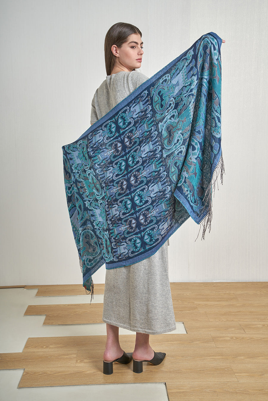 Nazca - 11 Chal Baby Alpaca Color Azul