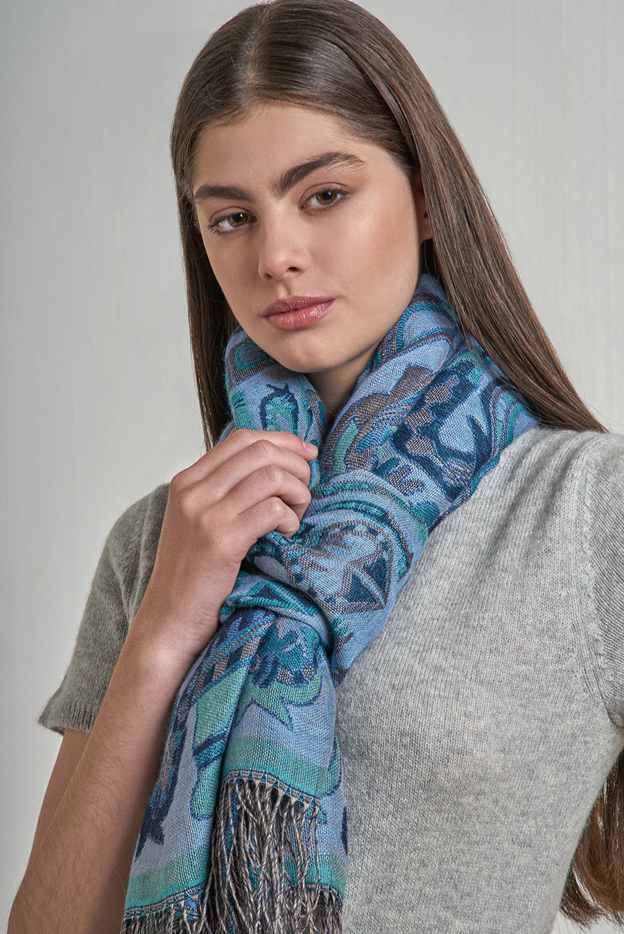 Nazca - 11 Chal Baby Alpaca Color Azul