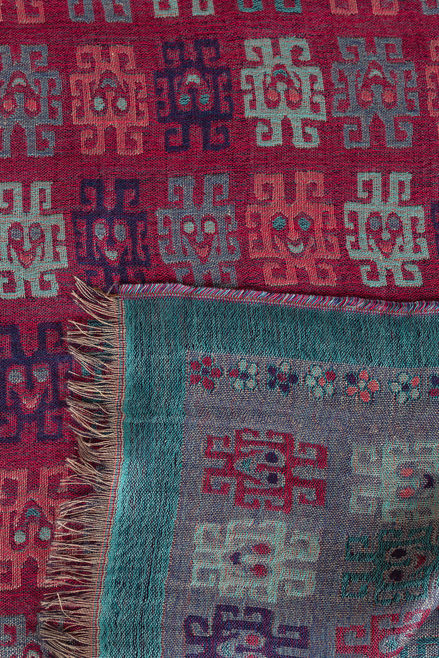 Nazca - 26 Chal Royal Alpaca &amp; Seda Color Azul Claro