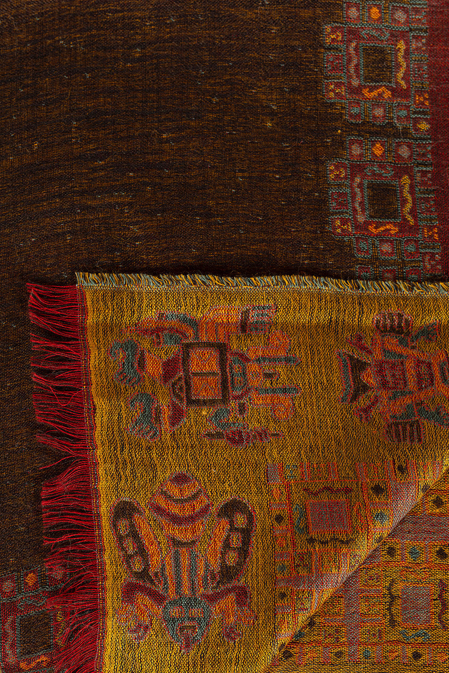 Nazca - 27 Chal Royal Alpaca &amp; Seda Color Negro