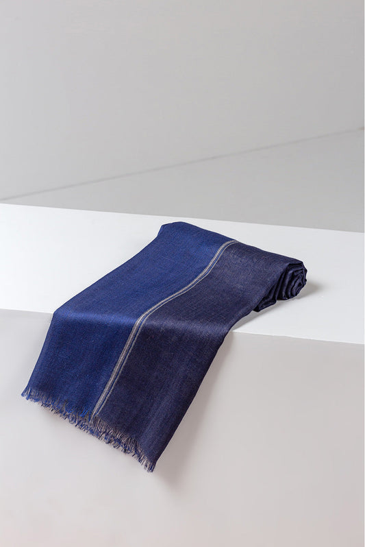 Chal Barnabé Royal Alpaca &amp; Seda Color Azul